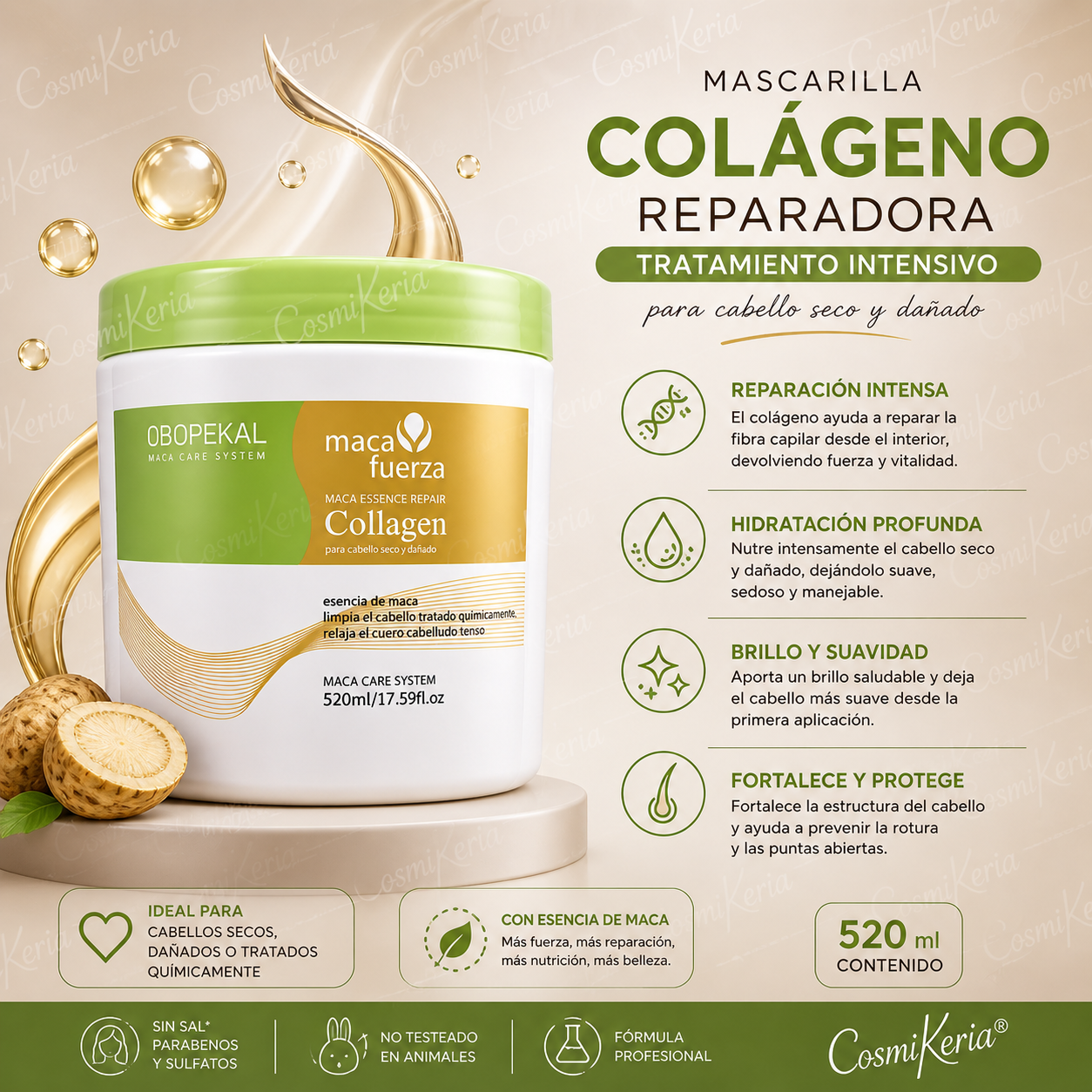MACA FUERZA COLAGENO OBOPEKAL 520ml