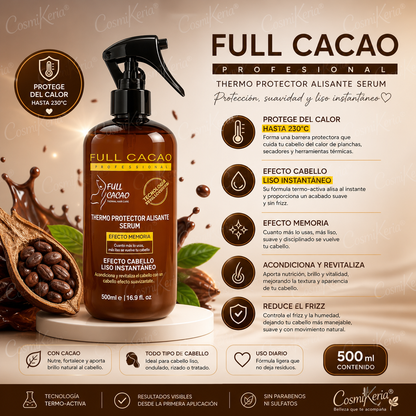 FULL CACAO SPRAY LISO TERMOPROTECTOR 500ML