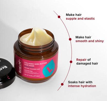 ECOLCHI PRO COLLAGEN SHEA BUTTER HAIR MASK 550 ml