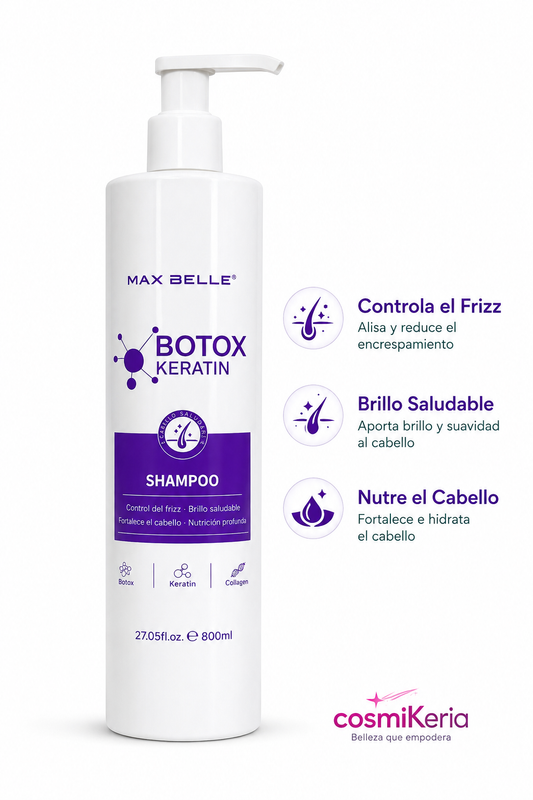 SHAMPOO BOTOX KERATIN MAX BELLE 800 ml