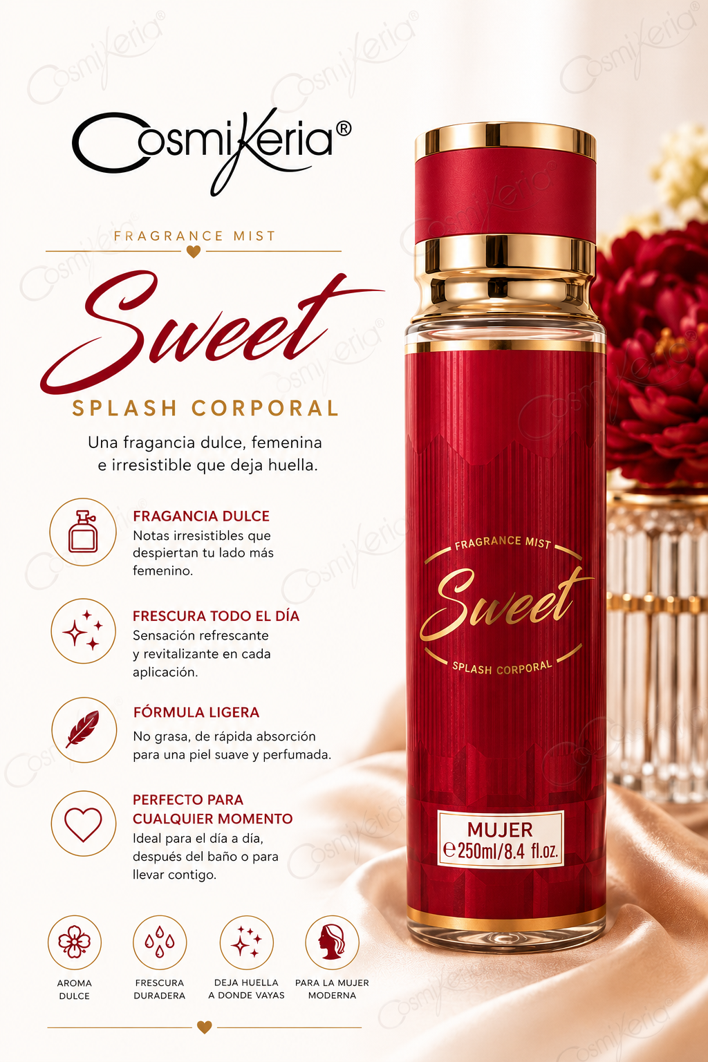 SWEET SPLASH CORPORAL MUJER ÁRABE 250 ml