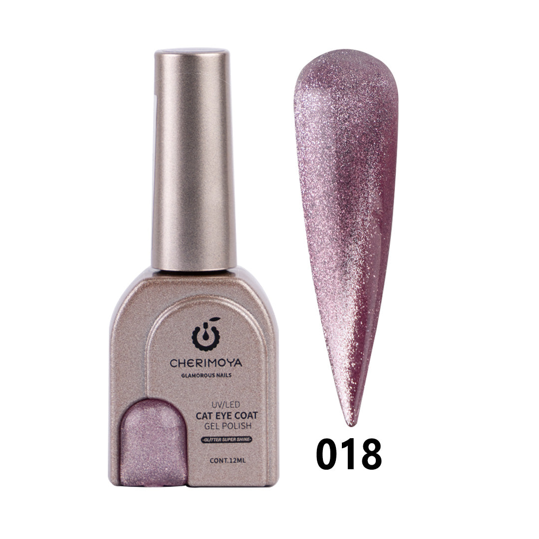 ESMALTE OJO DE GATO 072-007-018 GLITTER SÚPER SHINE 12ml