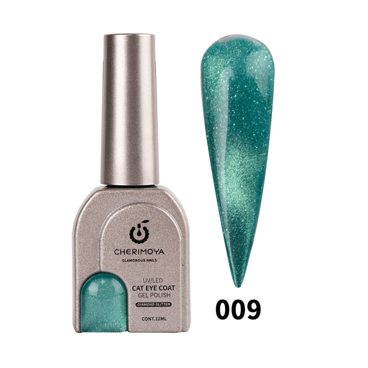 ESMALTE OJO DE GATO 009  DIAMOND GLITTER 12ml