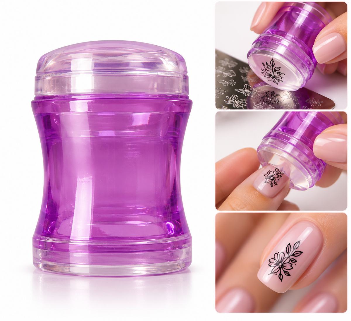 Sello para stamping manicure