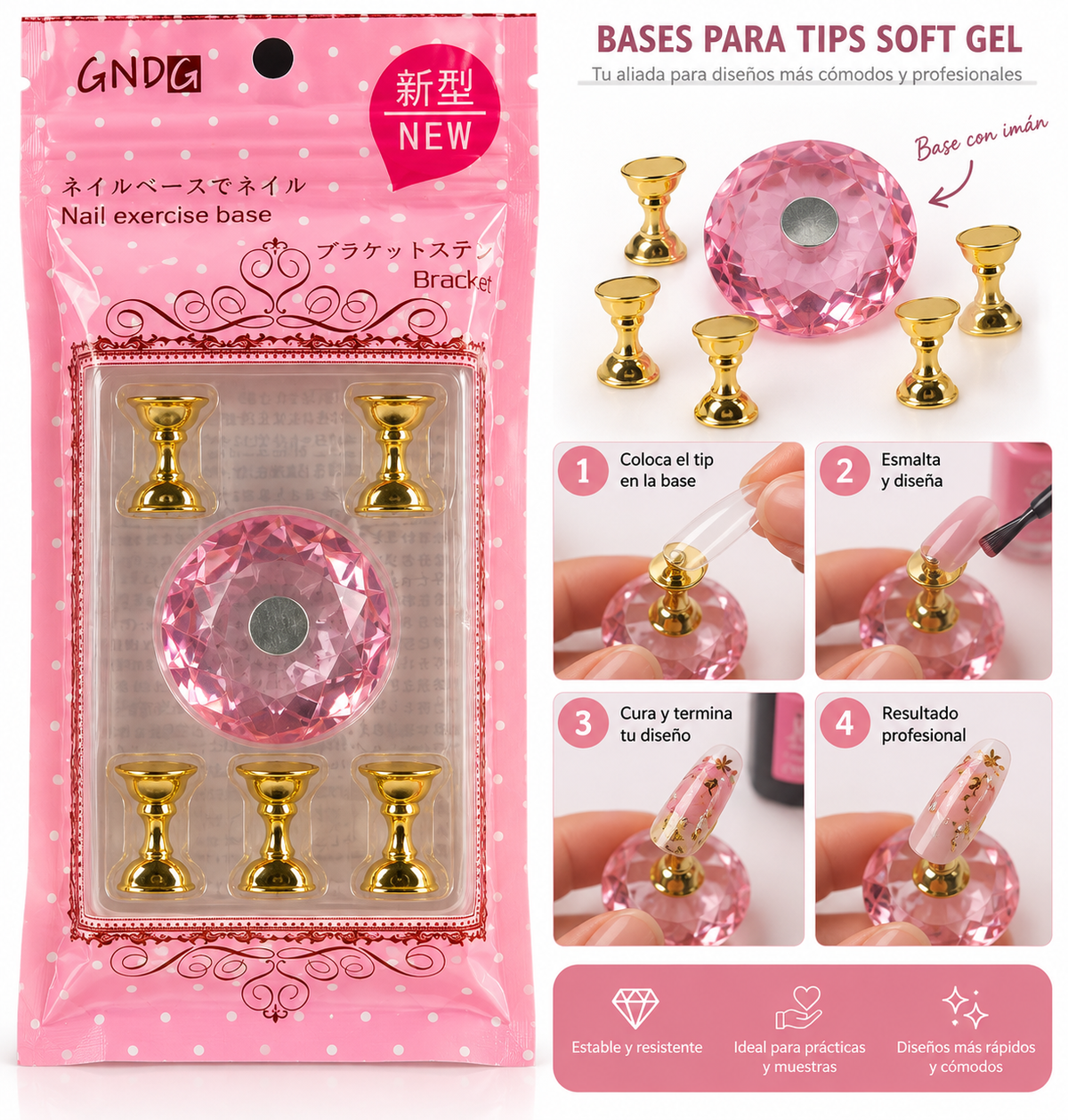 Exhibidor de uñas Diamante