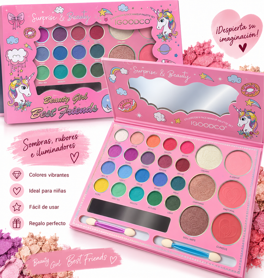 Paleta de maquillaje niñas