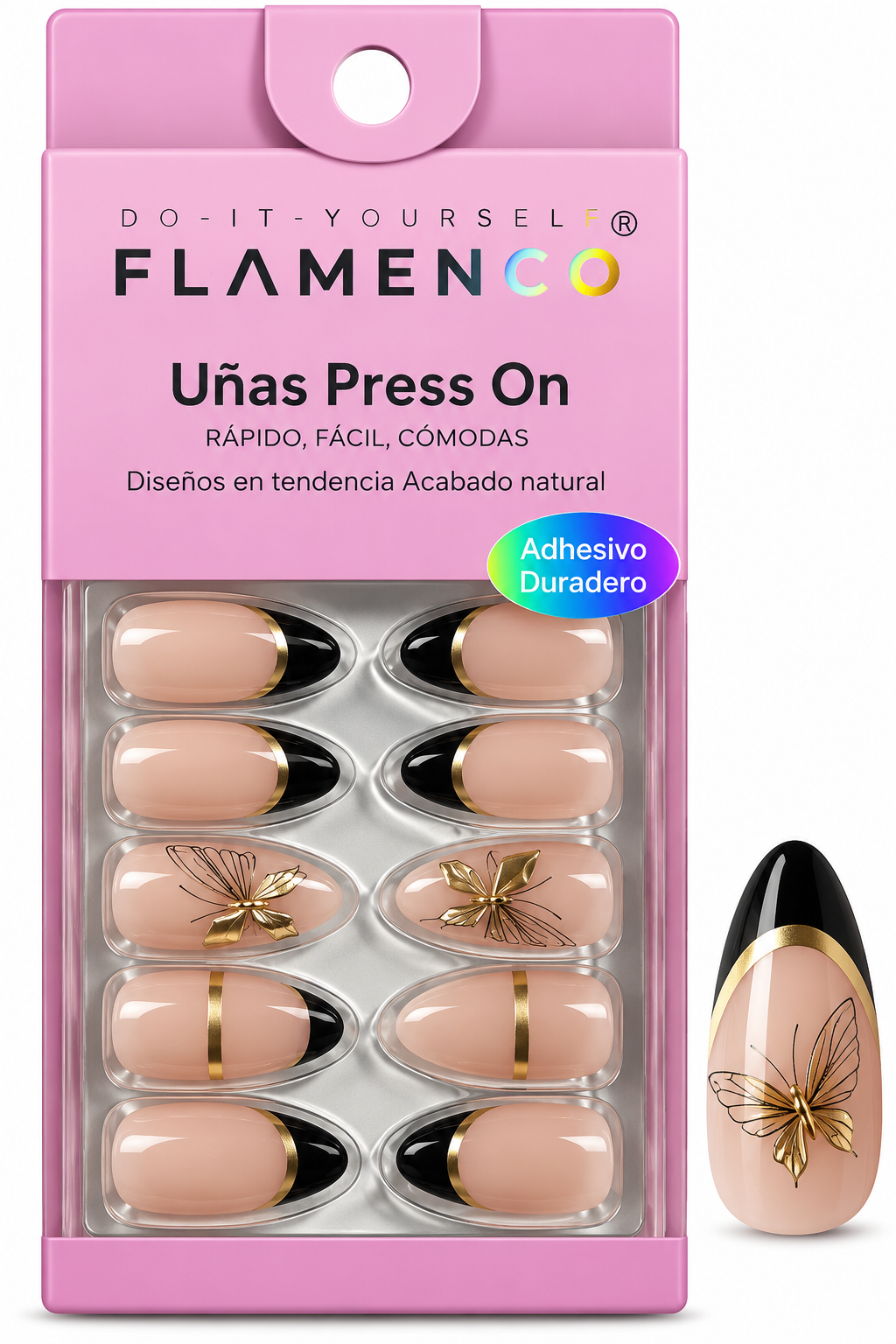 uñas press on 8841-10