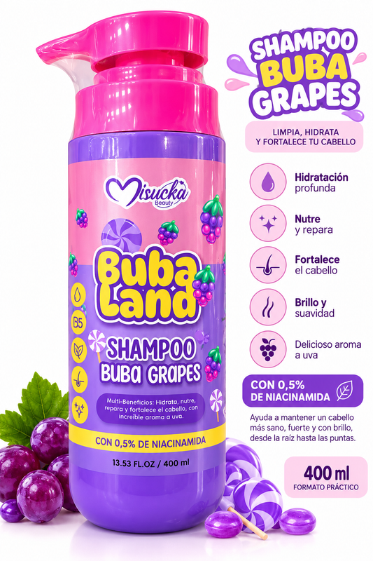 BUBA LAND SHAMPOO BUBA GRAPES 400ML - MISUCKA