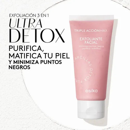 EXFOLIANTE FACIAL 90g Esika triple acción