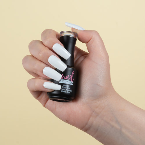ESMALTE PERMANENTE X001 NAIL PRO (blanco tiza)