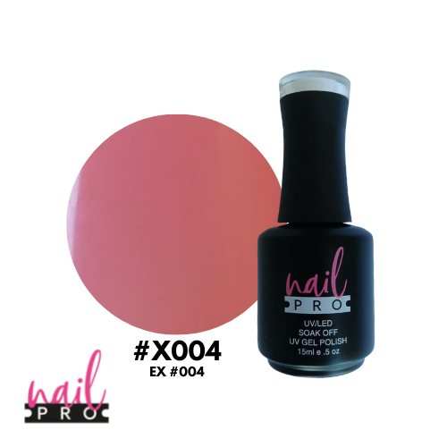ESMALTE PERMANENTE X004 NAIL PRO (base francesa Rosa fuerte)