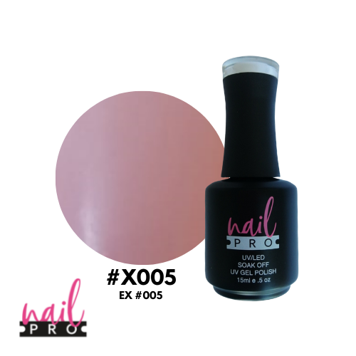 ESMALTE PERMANENTE X005 NAIL PRO (nude rosado)