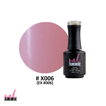 ESMALTE PERMANENTE X006 NAIL PRO (nude rosado)