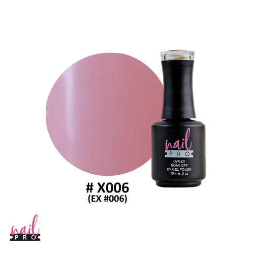ESMALTE PERMANENTE X006 NAIL PRO (nude rosado)
