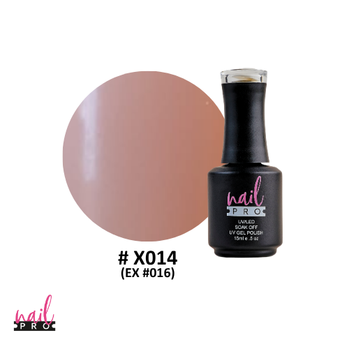 ESMALTE PERMANENTE X014 NAIL PRO (color piel claro)