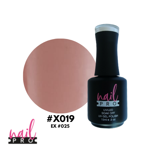 ESMALTE PERMANENTE X019 NAIL PRO (nude cafe beige)