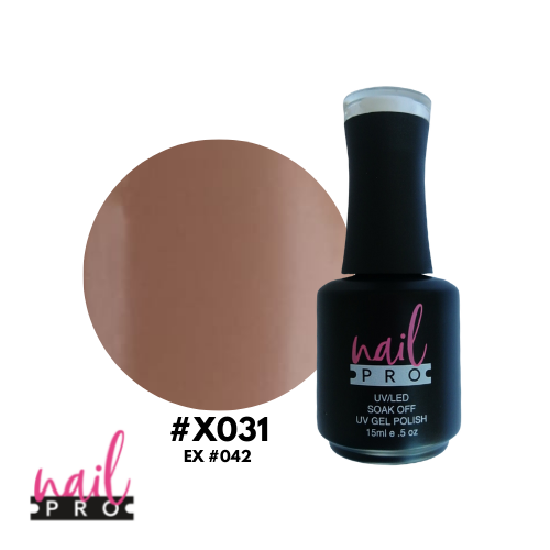 ESMALTE PERMANENTE X031 NAIL PRO (café con leche)