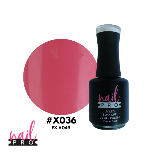 ESMALTE PERMANENTE X037 NAIL PRO (Rosa Barbie)