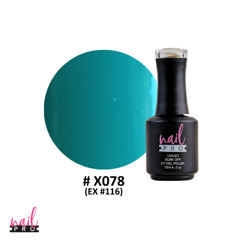 ESMALTE PERMANENTE X078 NAIL PRO (turquesa)