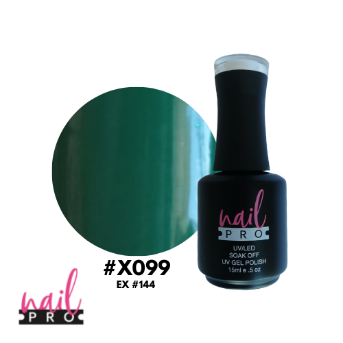ESMALTE PERMANENTE X099 NAIL PRO (verde)