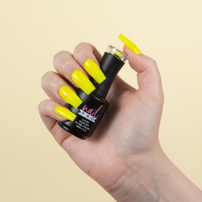 ESMALTE PERMANENTE X091 (ex 133) NAIL PRO (amarillo flúor)