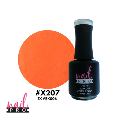ESMALTE PERMANENTE X207 NAIL PRO (naranjo intenso)