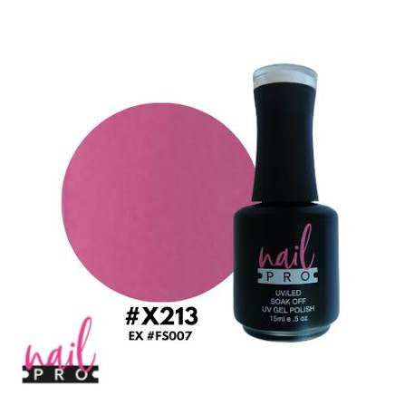 ESMALTE PERMANENTE X213 NAIL PRO (rosado )