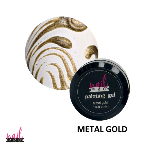 GEL PAINT METAL GOLD NAIL PRO