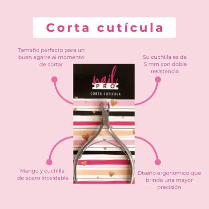 CORTA CUTÍCULA NAIL PRO