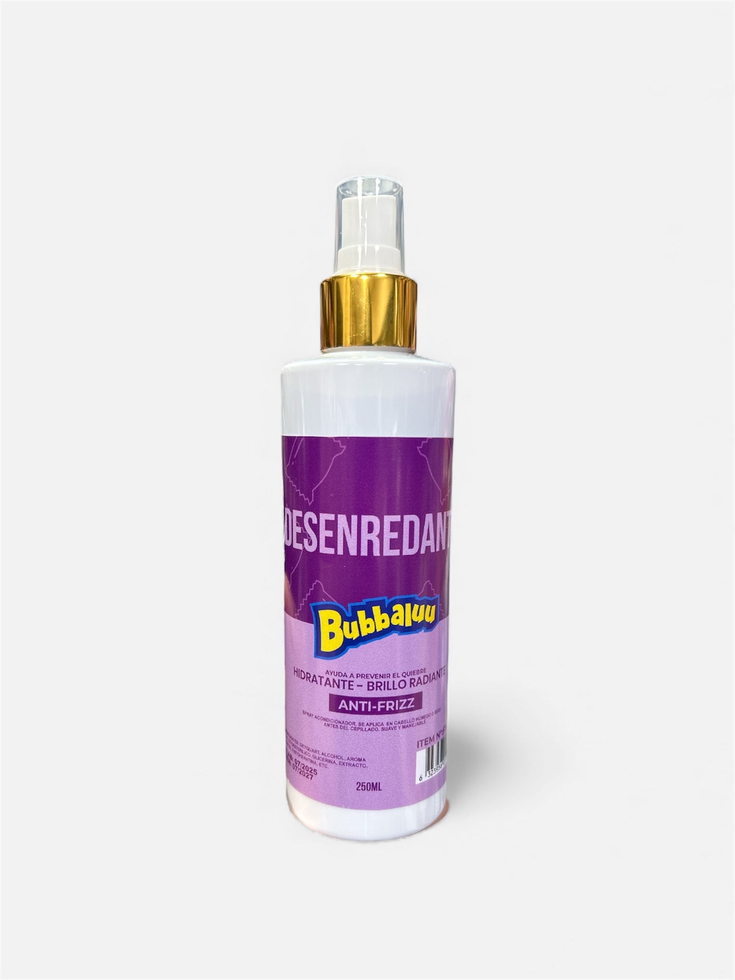 DESENREDANTE BUBBALUU UVA 250ml  HIDRATA Y DA BRILLO