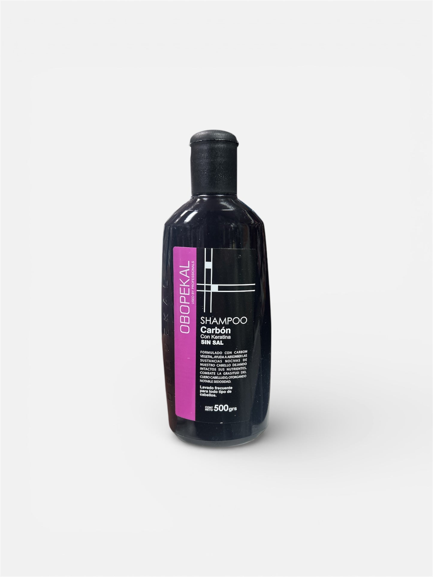 SHAMPOO CARBÓN CON KERATINA 500grs OBOPEKAL