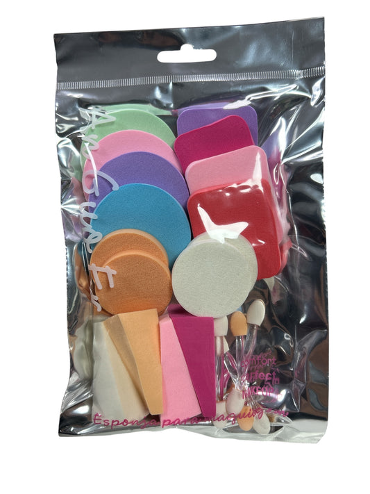 SET ESPONJAS PARA MAQUILLAR 20pcs