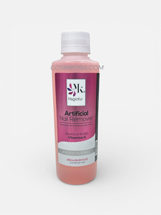 REMOVEDOR DE ESMALTES EN GEL Y ACRÍLICO  MAGICKUR 250ml AROMA A FRUTILLA