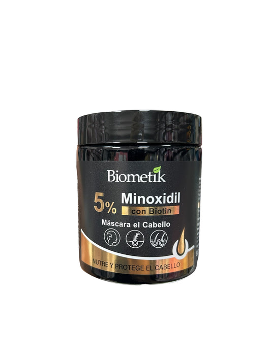 MÁSCARA DE CABELLO 250gr UNISEX CON MINOXIDIL Y BIOTIN BIOMETIK