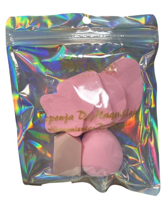 PACK ESPONJAS MAQUILLAJE  6pcs