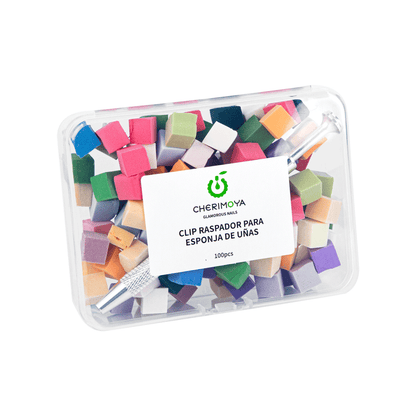 KIT 100 ESPONJA CON PINZA CHERIMOYA