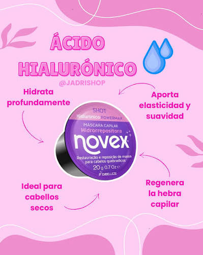 SHOT ÁCIDO HIALURONICO NOVEX RECONSTRUCCION 20g