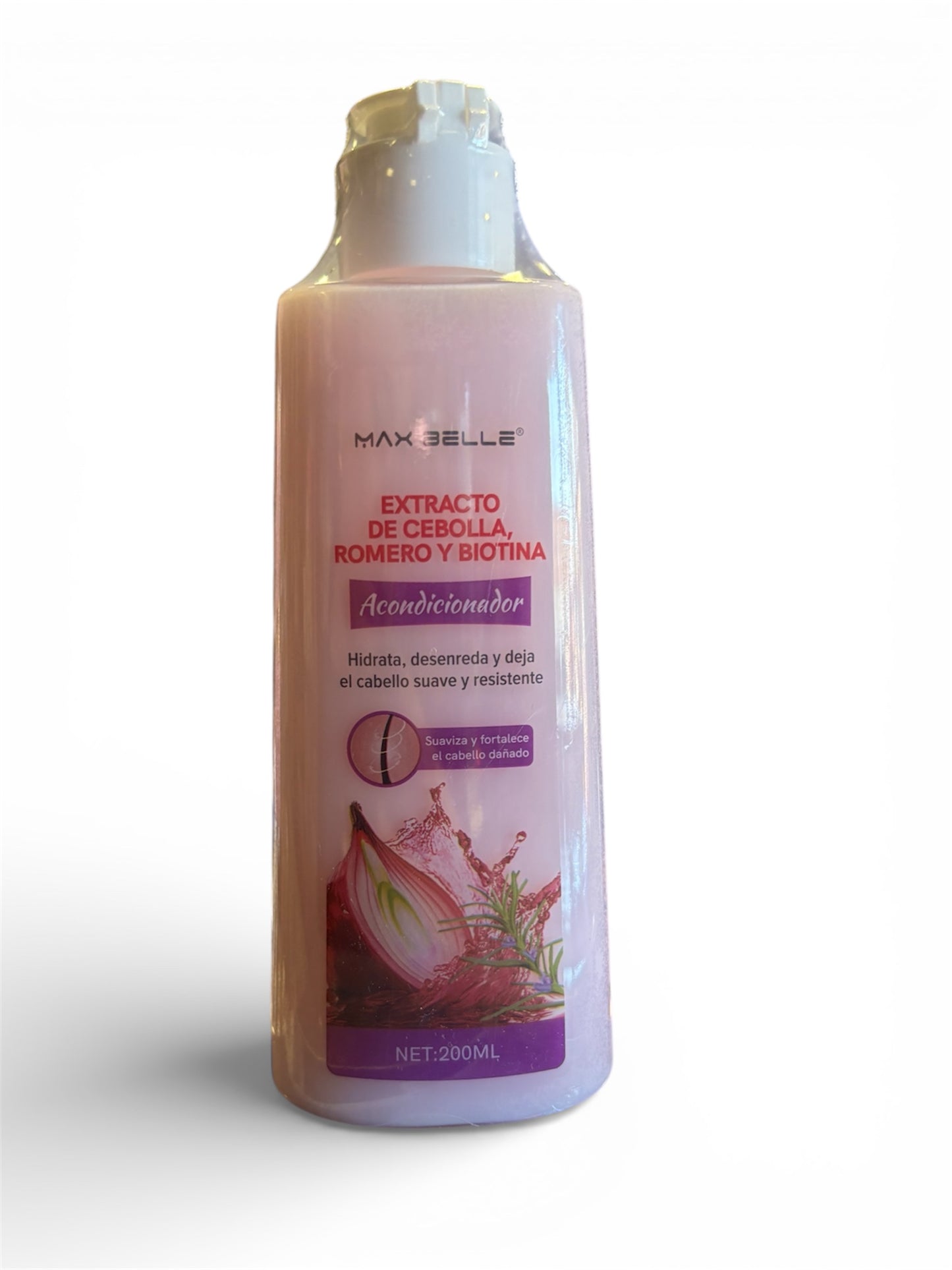ACONDICIONADOR CEBOLLA ROMERO Y BIOTINA MAXBELLE 200ML