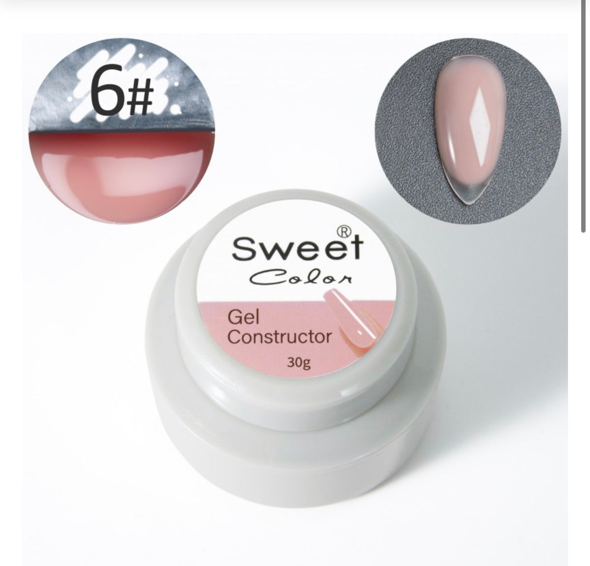 GEL CONSTRUCTOR #6 30g SWEET COLOR