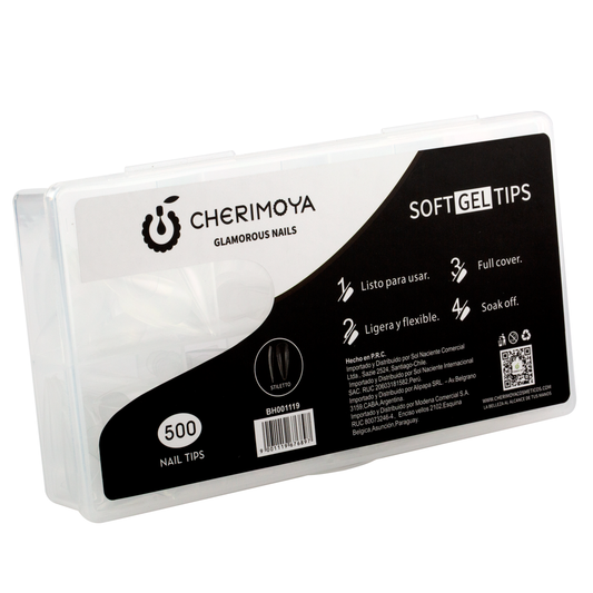 TIPS SOFT GEL OVAL 500PCS CHERIMOYA